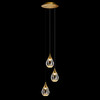 Миниатюра фото подвесной светодиодный светильник delight collection md24001004-3a gold/clear | 220svet.ru