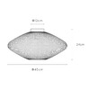 Миниатюра фото потолочный светильник lucide mesh 21123/45/02 | 220svet.ru