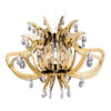 Миниатюра фото подвесная люстра slamp lillibet gold | 220svet.ru