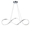 Миниатюра фото подвесной светодиодный светильник escada knot 10236/1led chrome | 220svet.ru