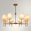 Миниатюра фото потолочная люстра на штанге arte lamp daniella a4104lm-6pb | 220svet.ru