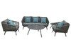 Миниатюра фото стол кофейный уличный черный d100*38см garda decor 129kn-01450 | 220svet.ru
