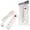Миниатюра фото удлинитель uniel ultra 4гн х 5м с/з s-gcu4-5b white ul-00010024 | 220svet.ru