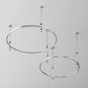 Миниатюра фото шинопровод магнитный круглый накладной/подвесной maytoni busbar trunkings flarity trx154-r-d800-pt | 220svet.ru