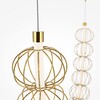 Миниатюра фото подвесной светодиодный светильник maytoni golden cage mod216pl-l55g3k | 220svet.ru