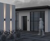 Миниатюра фото уличный настенный светодиодный светильник maytoni shell o570wl-l10b3k | 220svet.ru