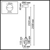 Миниатюра фото подвесной светильник odeon light gemme 7113/4lb сиреневый | 220svet.ru