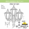 Миниатюра фото садово-парковый фонарь fumagalli ricu bisso/rut 3+1 e26.157.s31.bye27 | 220svet.ru