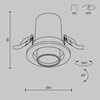 Миниатюра фото встраиваемый светодиодный светильник maytoni hidden dl045-01-10w3k-b | 220svet.ru