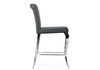 Миниатюра фото барный стул woodville joan dark grey / steel 15387 | 220svet.ru