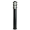 Миниатюра фото светильник садово-парковый feron dh047-650, техно столб, 18w e27 230v, черный 51528 | 220svet.ru