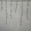 Миниатюра фото гирлянда бахрома 3,1 x 0,5 м тепло-белая 24в, 150 led, провод черный пвх, ip54 ltc pil150-11-1ww | 220svet.ru