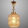 Миниатюра фото подвесная люстра reluce 02003-0.9-05 amber | 220svet.ru
