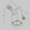 Миниатюра фото трековый магнитный светодиодный светильник maytoni alfa tr121-2-7w3k-bs | 220svet.ru
