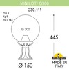 Миниатюра фото ландшафтный фонарь fumagalli minilot/g300. g30.111.000.wze27 | 220svet.ru