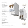 Миниатюра фото автоматический выключатель 2p 63a c 4,5ка werkel w902p634 | 220svet.ru