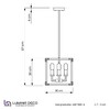 Миниатюра фото подвесная люстра lumina deco waldorf ldp 1140-4 bk+md | 220svet.ru