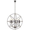 Миниатюра фото подвесная люстра loft it foucaults orb loft1192-8 | 220svet.ru