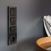 Миниатюра фото рамка из металла на 4 поста werkel aluminium черный алюминий w0041708 | 220svet.ru