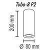 Миниатюра фото потолочный светильник topdecor tubo8 p2 10 g | 220svet.ru