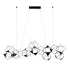Миниатюра фото подвесная люстра odeon light trellis 5087/64l черный хром | 220svet.ru