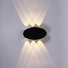 Миниатюра фото настенный светильник reluce 86853-9.2-006kt led6w bk | 220svet.ru
