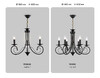 Миниатюра фото подвесная люстра ambrella light traditional tr9606 | 220svet.ru