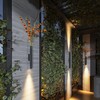 Миниатюра фото уличный фасадный светильник odeon light jug 7141/12wl черный | 220svet.ru