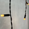 Миниатюра фото гирлянда бахрома с колпачком 3,1 x 0,5 м желтая 220в, 120 led, провод черный пвх, ip65 ltc pil120cap-11-2y | 220svet.ru