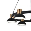 Миниатюра фото подвесная светодиодная люстра indigo traforo 11059/6p black v000182l | 220svet.ru