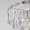 Миниатюра фото подвесная люстра eurosvet 10130/8 хром/прозрачный хрусталь strotskis | 220svet.ru