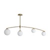 Миниатюра фото потолочный светильник на штанге freya hanger fr5443cl-04bs | 220svet.ru