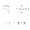 Миниатюра фото заглушка deko-light end cap f-et-01-15 set 2 pcs 978610 | 220svet.ru