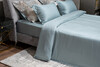 Миниатюра фото пододеяльник тенсель бирюзовый 220*200 garda decor 144hf-70612 | 220svet.ru