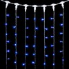 Миниатюра фото гирлянда занавес 2 x 2 м синий 220в, 400 led, провод прозрачный пвх, ip54 ltc pcl402-10-2b | 220svet.ru