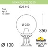 Миниатюра фото ландшафтный фонарь fumagalli microlot/g250. g25.110.000.vze27 | 220svet.ru