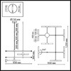 Миниатюра фото подвесная люстра odeon light defance 4306/16 бронзовый | 220svet.ru