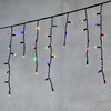 Миниатюра фото гирлянда бахрома 3,1 х 0,5 м разноцветная 220в, 120 led, провод черный каучук, ip65 ltc ll120-1-2m | 220svet.ru