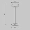 Миниатюра фото настольная светодиодная лампа maytoni ai collaboration mod229tl-l3b3k2 | 220svet.ru