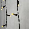 Миниатюра фото гирлянда бахрома с колпачком 3,1 x 0,5 м тепло-белая 220в, 120 led, провод черный пвх, ip65 ltc pil120cap-11-2ww | 220svet.ru