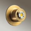 Миниатюра фото настенный светодиодный светильник odeon light marbella 6684/5cl латунь | 220svet.ru